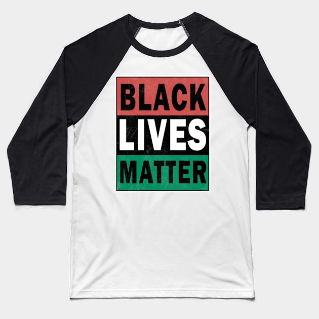 Black lives matter Baseball T-Shirt by valentinahramov